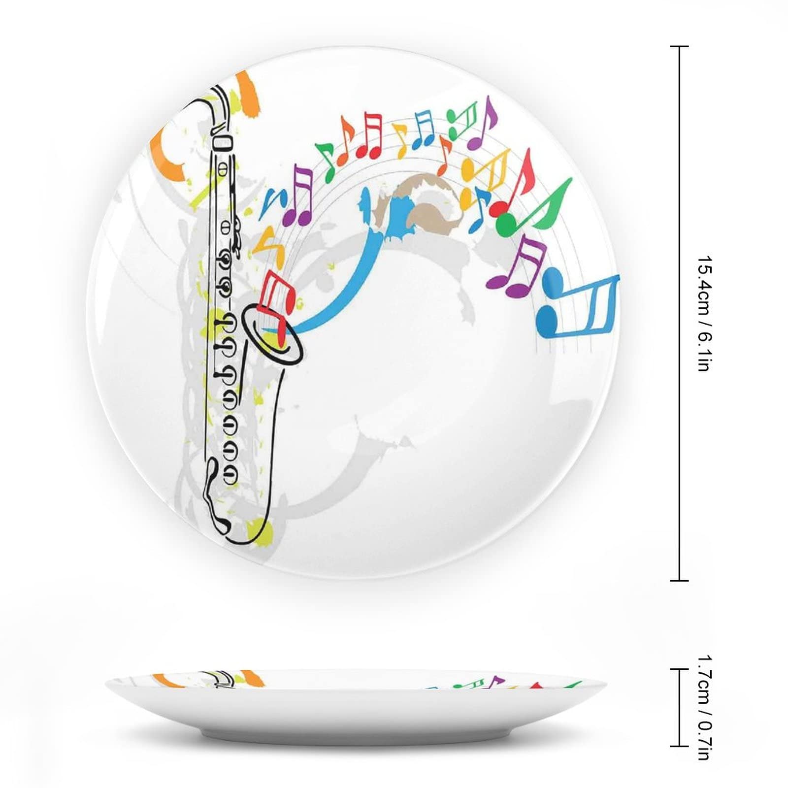 Amazon.com: 10 Inch Decorative Plate, Jazz Music Ceramic Craft